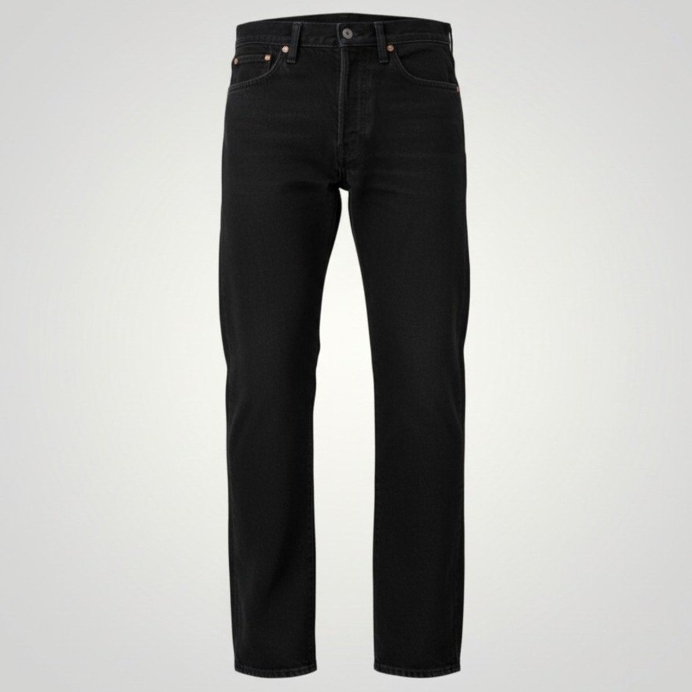 Levis 501 Original Fit Jeans Men 32x36 Black Straight Leg Button Fly Streetwear